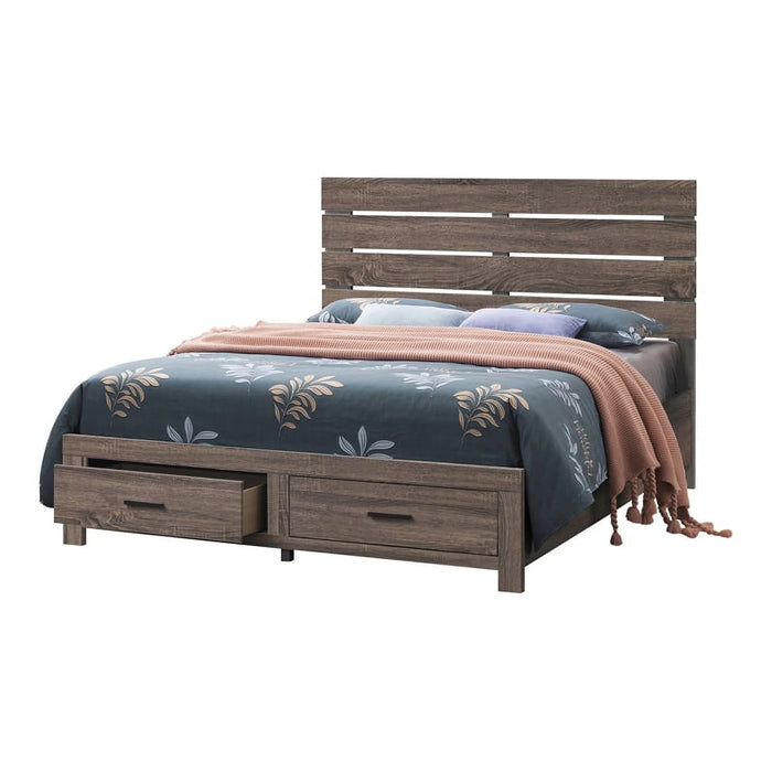 Brantford 4-Piece Queen Storage Bedroom Set Barrel Oak