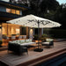15 Ft Large Outdoor Patio Umbrella with Solar Led Lights & Base