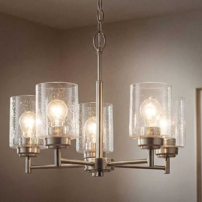 Winslow 19.75 Inch Brushed Nickel Chandelier Lighting