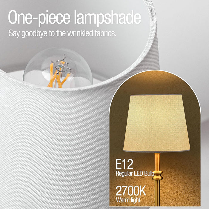 Cordless Table Lamp 4000mAh Stepless Dimmable Gold