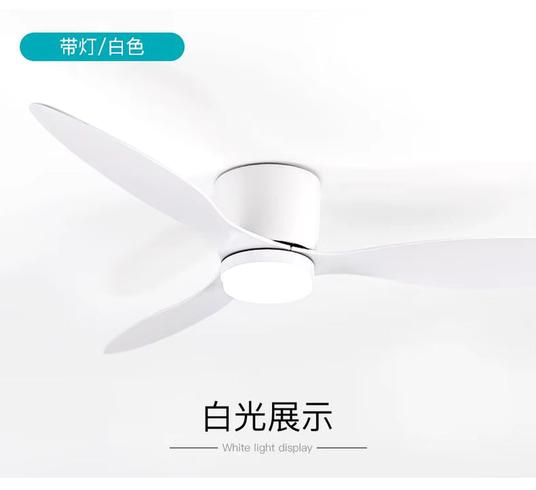 Modern Led Ceiling Fan without Lights DC Motor 6 Speeds Timing Fans 20CM Low Floor Loft Remote Control Lux&Vitae Fan with Lights