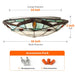 Tiffany 16'' Ceiling Light Fixtures Flush Mount 3-Light,Stained Glass Flush Mount Ceiling Lamp