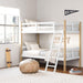 TwinOverTwin Bunk Bed White Finish Greenguard GoldCertified