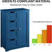 Wooden Bathroom Floor Cabinet, Side Storage Organizer Cabinet with 4 Drawers and 1 Cupboard, Freestanding Entryway Storage Unit Console Table, Bathroom Furniture Home Decor, Navy Blue