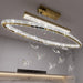 32 Inch Gold Crystal Butterfly Chandelier CeilingMount