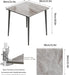 Square Kitchen Dining Table: Sintered Stone Dining Room Table Modern Coffee Table Marble Table with Stable Metal for Kitchen Living Room Office Patio Seaside, 31.5X31.5X29.92 Inch