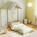Twin Size Montessori Floor Bed Natural SolidWoodFrame