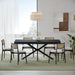 Extendable Dining Room Table for 4 6 8,55"-70" Kitchen Table Leaf,Black | Expandable Rectangle Dining Table,Wood Dining Table W/ Hidden Leaf & Storage, Space Saving, Kitchen Dining Living Room,Modern