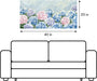 Blue Pink Hydrangea Canvas Wall Art - Large Giclee Floral Canvas Prints, Abstract Flower Wall Decor, Farmhouse Coastal Botanical Wall Art for Living Room Bedroom Bathroom Kitchen Office, Ready to Hang (Hydrangea, 20X40Inch)
