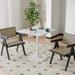 White Tulip 24Inch DiningTable WoodTopPedestalBase