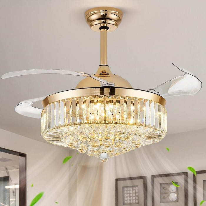 UltraQuiet 42 Inch Fandelier Ceiling Fan RemoteLED