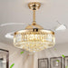 UltraQuiet 42 Inch Fandelier Ceiling Fan RemoteLED