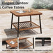 3-Piece Patio Conversation Set, Sectional Sofa with Coffee Table