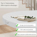 47 Inch round Dining Table for 4-6, Wood Kitchen Table with Cross Base and Adjustable Foot Pads, Dining Room Table with Circle Tabletop for Dining Room, Kitchen, Living Room, White