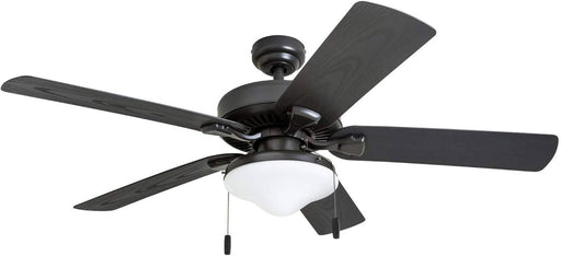 Ceiling Fans Belmar 52 Inch Ceiling Fan with Light, Indoor/Outdoor Ceiling Fan with Pull Chain, LED Tri-Mount 5 Blade Design, ETL Damp Rated, Bronze (50512-01)
