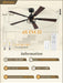 Farmhouse Rustic Ceiling Fan Featuring Remote Lighting