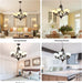 Oil Rubbed Bronze Farmhouse Chandelier Frosted Glass