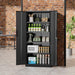 72InchTall GreenVelly Locking Cabinet Metal Storage