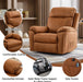 Brown Power Recliner with Massage & Heat