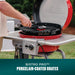 3-In-1 Dual Fuel Outdoor Bistro Pro Electric Grill & Griddle + Charcoal Mode BBQ, Red - 25302146
