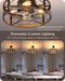 20 Inch Fandelier Caged Ceiling Fans with Lights and Remote
