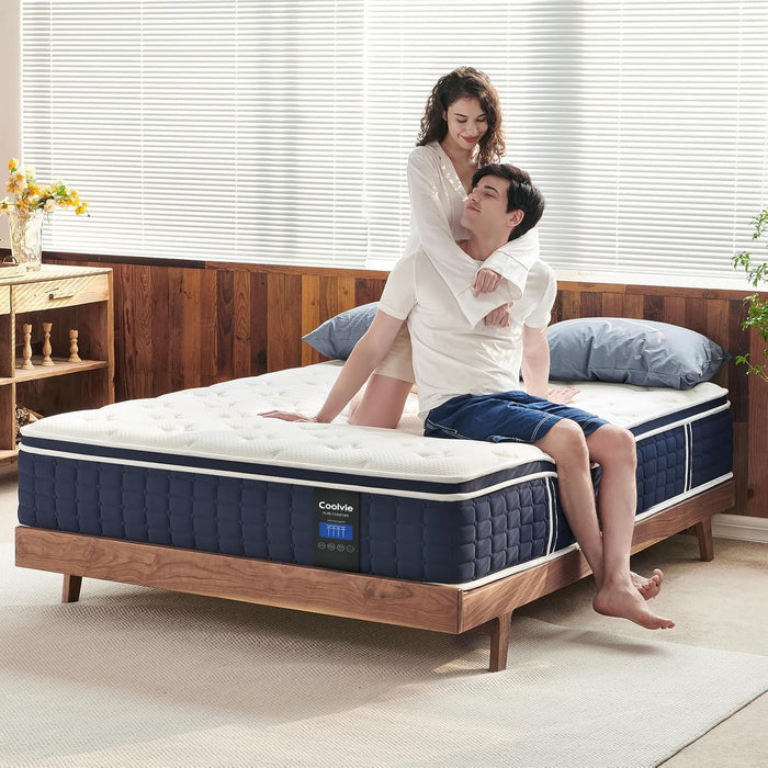 Queen Size Thermoregulating Hybrid Memory Foam Mattress
