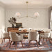 47 Inch BrushedGold Linear Chandelier Island Fixture