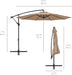 10Ft Offset Hanging Market Patio Umbrella W/Easy Tilt Adjustment, Polyester Shade, 8 Ribs for Backyard, Poolside, Lawn and Garden