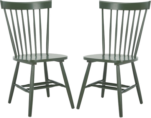 Home Collection Parker Dusty Green Windsor Spindle Solid Wood Dining Chair Set of 2