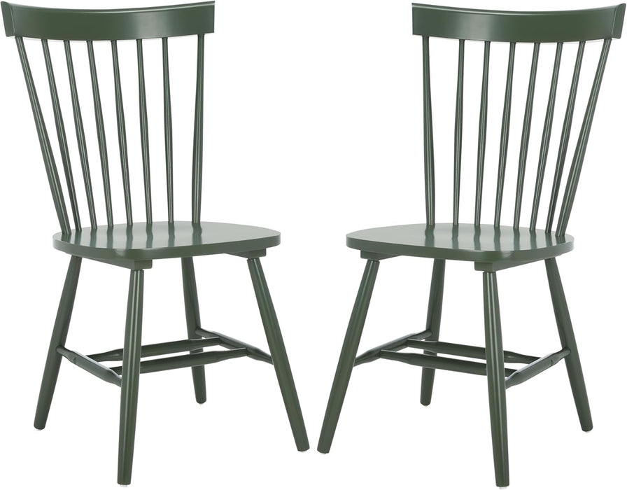 Home Collection Parker Dusty Green Windsor Spindle Solid Wood Dining Chair Set of 2