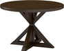 Windvale Cross-Buck Base Dining Table, Espresso