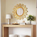 Sunburst Mirror Gold TwentyFourInchDiameter Wall Decor