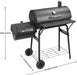 Charcoal Grill with Offset Smoker,Bbq Grills with Side Table,Outdoor Cooking with 535 Square Inches,Backyard Camping Picnics, Patio and Parties, Black by