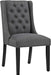 Baronet Modern Tufted Upholstered Fabric Parsons Kitchen and Dining Room Chair in Gray