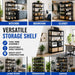 Metal Bookshelf, 5-Tier Adjustable Industrial Bookcase with Anti-Tip Kit | 2500LBS Boltless Steel Storage Shelves for Living Room, Bedroom & Home Office, 36"W X 16"D X 72"H