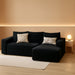 96 Inch Black PremiumQuality Modular Sectional Sofa