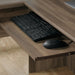 Harbor View Computer Desk, 66.14"D X 66.14"W X 30.28"H , Salt Oak Finish