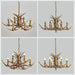 Six Light Antler Chandelier With Durable ResinComposite