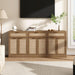 70" Rattan Sideboard Buffet Cabinet, Large Credenza Storage Cabinet