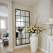 Windowpane Full Length Mirror, 65"X 24" Floor Standing Mirror, Black
