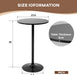 Bistro Bar Table 40 Inch round Table Height Top Pub Table Cocktail for Home, Kitchen and Dining Room