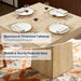 Square Dining Table For Four ThirtyOnePointFiveInch Pedestal
