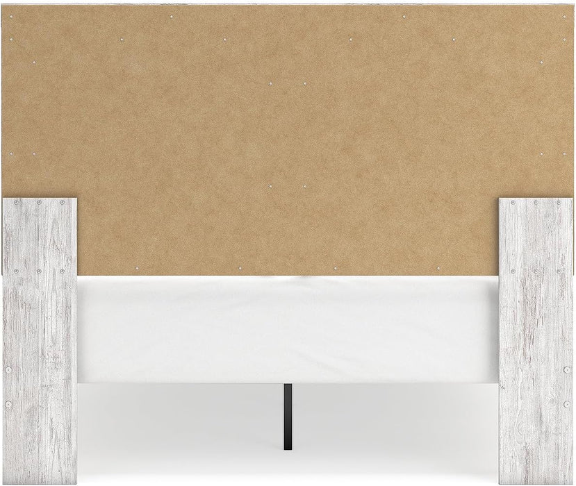 Signature Design by Ashley Cayboni Farmhouse Queen Panel Bed, Foundation or Box Spring Needed, Whitewash