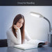 Litespan - Bright LED Floor Reading Lamp for over Chair Crafts and Reading, Estheticians' Light for Lash Extensions, Adjustable Standing Lamp for Living Room, Bedroom, Office - White