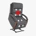 FLEXISPOT Dual Motor Power Lift Recliner Chair for Elderly, Electric Lay Flat Reclining Chair with Massage & Heat, Side Pockets, Fabric Single Sofa for Living Room