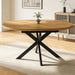 43"-59" Extendable Dining Table for 4-6, Heavy Duty X-Leg Table