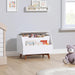 White SolidWood Toy Chest With BookStorageSolution