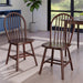 Windsor 2-Piece Chair Set, Solid Wood, Walnut Finish