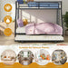 IndustrialGrade Twin Over Full SpaceSaving BunkBed Trundle