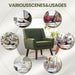 Green Upholstered Tufted Mid Century Armchair Collection